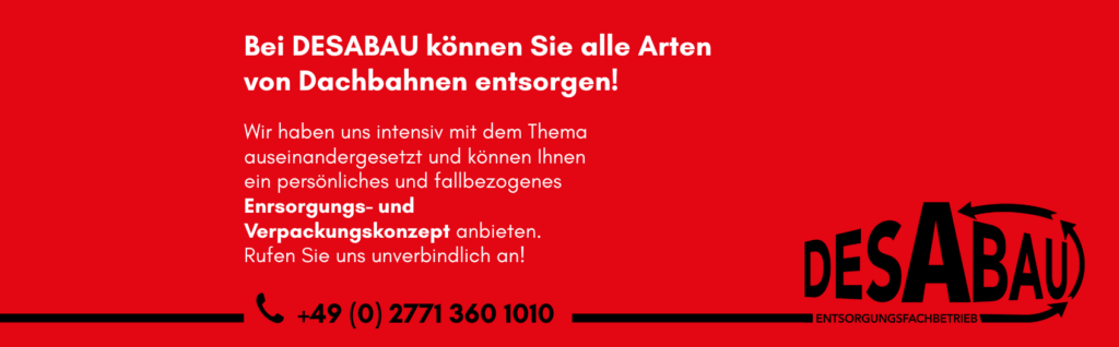 asbesthaltige Dachpappe entsorgen